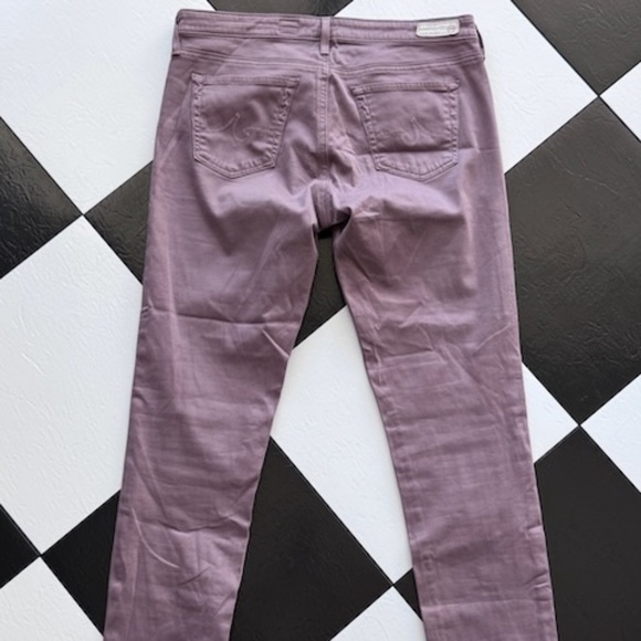 AG Adriano Goldschmied The Stilt Cigarette Leg Skinny Pants Dusty Purple - Picture 14 of 16